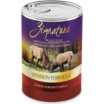 Zignature Dog Venison Can 13 oz