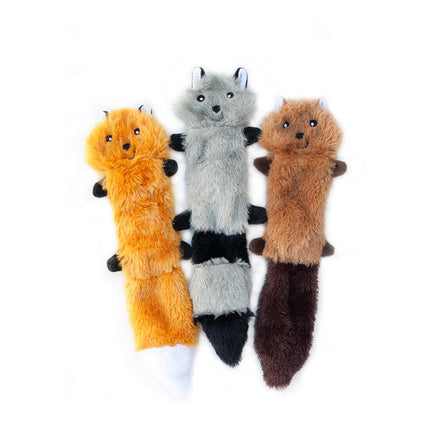 Zippy Paws Skinny Peltz Toy 3/PACK