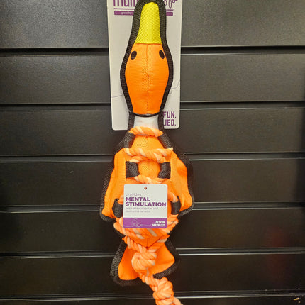 Cross-Ropes Duck (Orange) Dog Toy