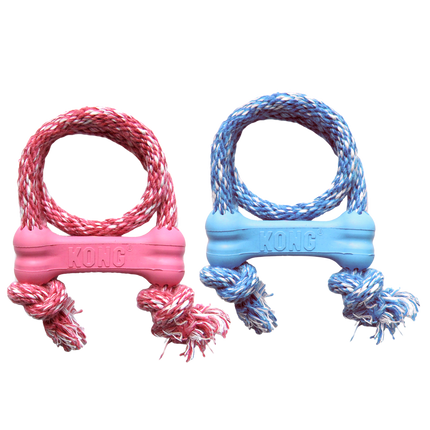 Kong Puppy Goodie Bone with Rope X-Small