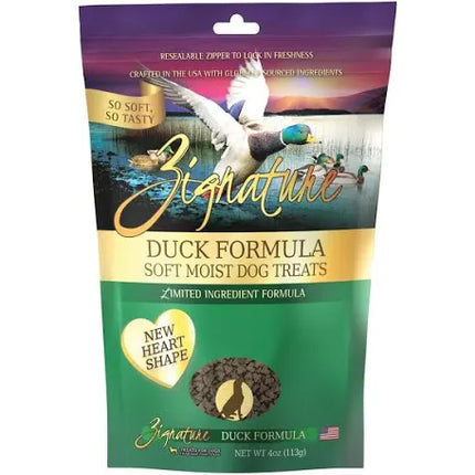 Zignature Duck Formula Soft Moist Dog Treats 4 oz