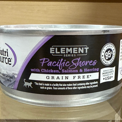 Nutri Source Pacific Shores w/Chicken Salmon & Herring 5.5 oz
