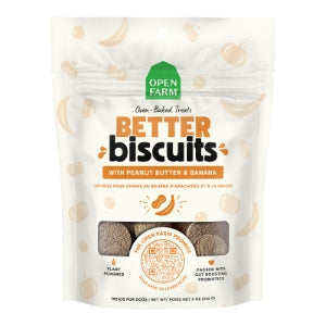 Open Farm Better Biscuits Peanut Butter & Banana 8oz