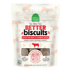 Open Farm Better Biscuits Beef & Oatmeal 8oz