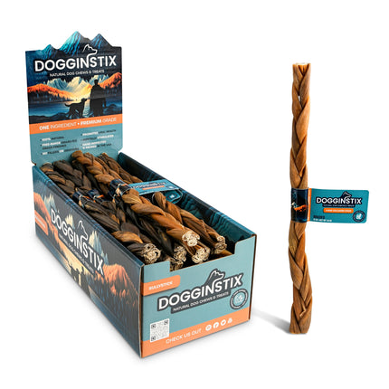 Dogginstix Lamb Collagen Braided Stick 12 in 20/CASE