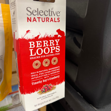 Selective Naturals Berry Loops Timothy Hay & Cranberry 2.8oz