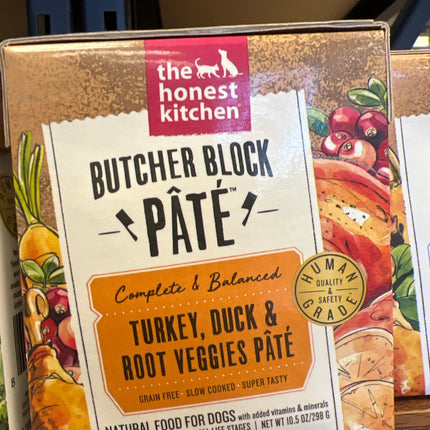 Honest Kitchen Butcher Block Pate Turkey, Duck & Root Veggies 10.5oz