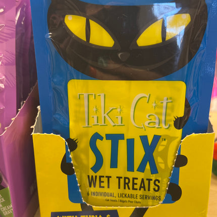 Tiki Cat Stix with Tuna & Scallops in Creamy Gravy 6 Pack 3oz