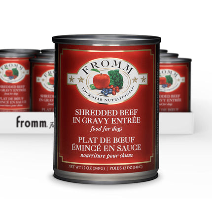 Fromm Dog Shredded Beef Can 12 oz