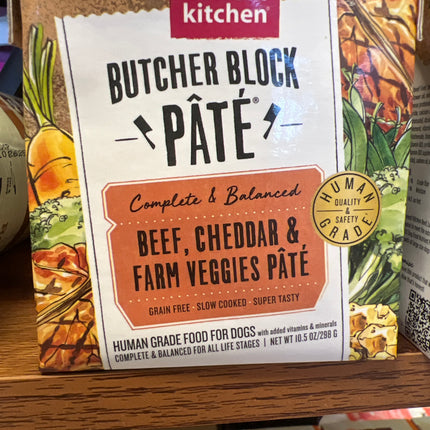 Honest Kitchen Butcher Block Pate Beef, Cheddar & Farm Veggies 10.5oz