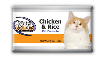 Nutri Source Cat & Kitten Chicken & Rice 5.50z Can