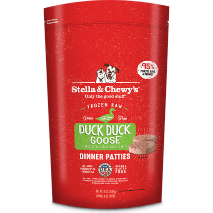 Stella & Chewy Frozen Duck Patties 6 lbs