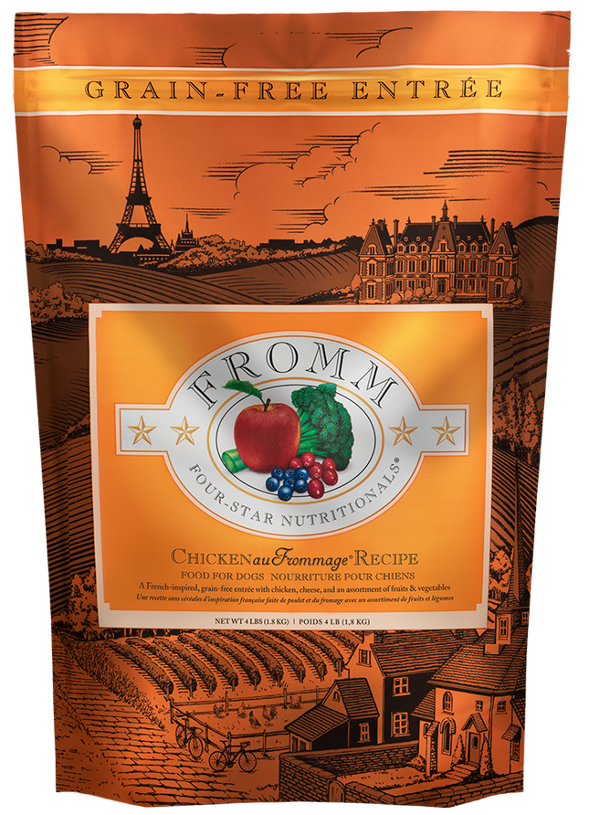 Fromm Dog Chicken Au Frommage Grain Free 4 lbs