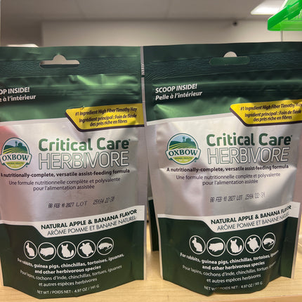 Oxbow Critical Care Herbivore Apple & Banana Flavor 4.97oz