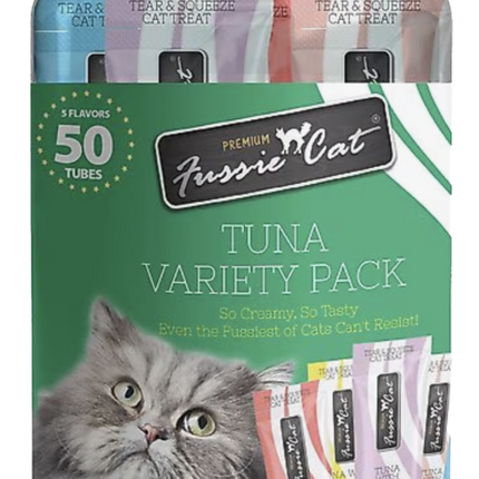 Fussie Cat Sardine & Chicken Puree Variety Pack 5 Flavors