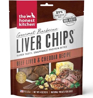 Honest Kitchen Gourmet Barbecue Beef Liver & Cheddar Chips 8oz