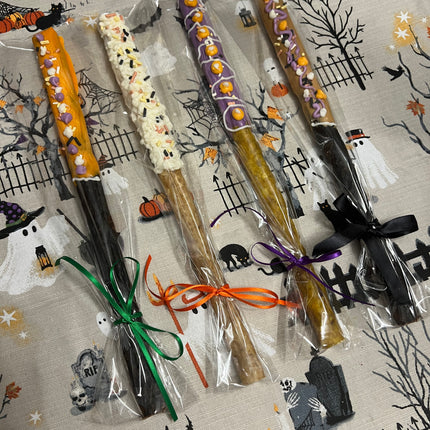 Halloween Joystick Yogurt Pretzels