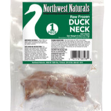 Northwest Naturals Frozen Raw Duck Necks 6 pack