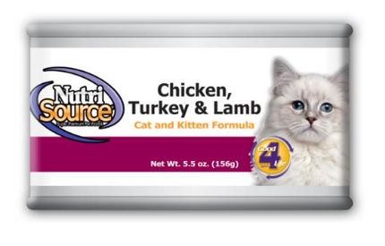 Nutri Source Cat & Kitten Turkey, Chicken & Lamb 5.50z Can