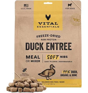 Vital Essentials FD Raw Duck Entree Soft Nibs 14oz