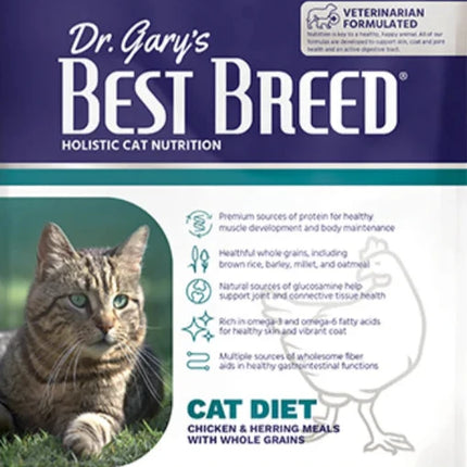 Dr. Gary's Best Breed Cat Chicken & Herring with Whole Grains 24lbs