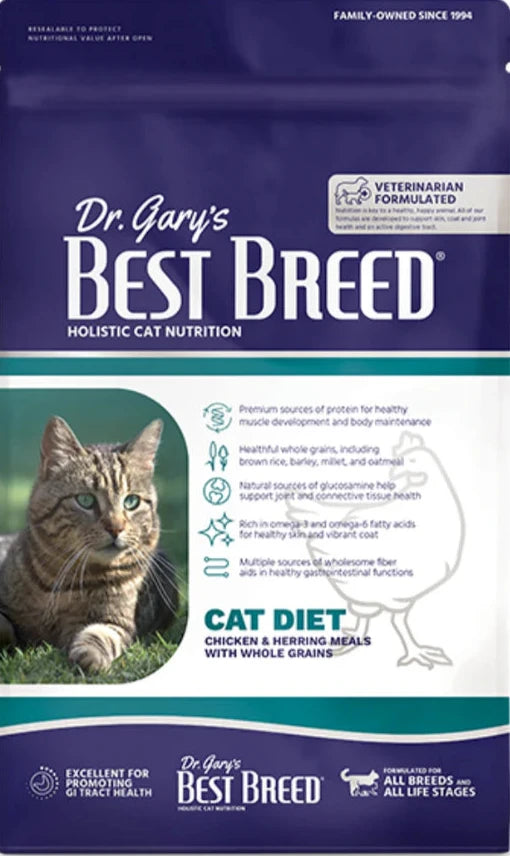 Dr. Gary's Best Breed Cat Chicken & Herring with Whole Grains 4lbs