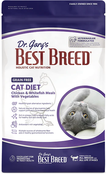 Dr. Gary's Best Breed Cat GF Chicken & Whitefish 4lb