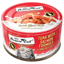 Fussie Cat Tuna w/Salmon in Goat's Milk Gravy 2.47 oz