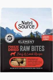 Nutri Source Freeze Dried Raw Bites Beef/Lamb 10 oz
