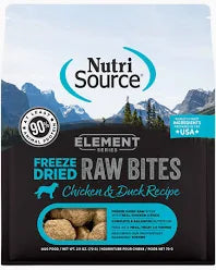 Nutri Source Freeze Dried Raw Bites Chicken/Duck 10 oz