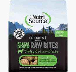 Nutri Source Freeze Dried Raw Bites Turkey/Venison 10 oz