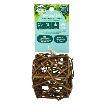 Oxbow Enriched Play Life Willow Play Cube
