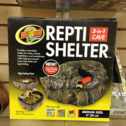 Zoo Med Reptile Shelter 3 in 1 Cave Medium