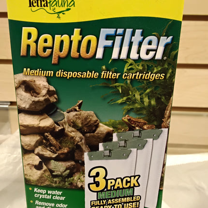 TetraFauna ReptoFilter Medium Filter Cartridges 3 Pack