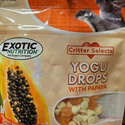 Exotic Nutrition Sugar Glider Yogu Drops Papaya 4.5oz