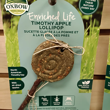Oxbow Timothy Apple Lollipop