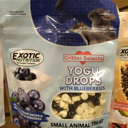 Exotic Nutrition Sugar Glider Yogu Drops Blueberry 4.25oz