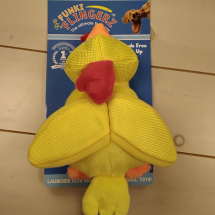 Flingerz Funky Chick Dog Toy