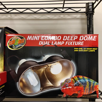Zoo Med Mini Combo Deep Dome Dual lamp Fixture