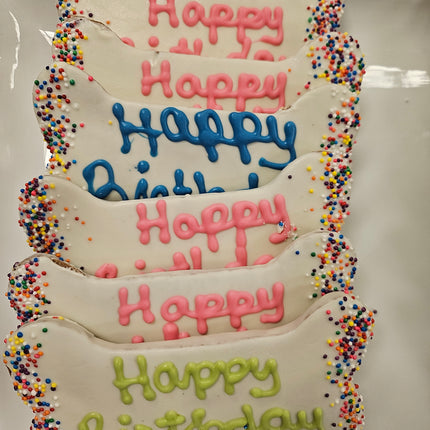 Happy Birthday Bone Peanut Butter Molasses Cookie