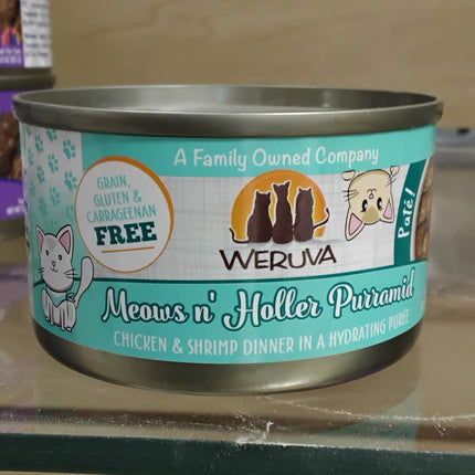 Weruva Meows N' Holler Purramid Chicken & Shrimp Pate (Cat) 3 oz