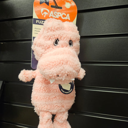 Fuzzy Dino Friends Dog Toy (Pink)