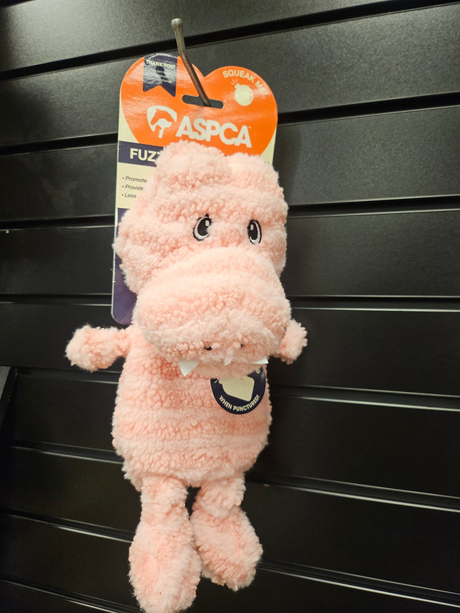 Fuzzy Dino Friends Dog Toy (Pink)
