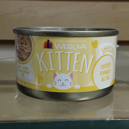 Weruva Kitten Shredded Chicken Formula Au Jus 3oz