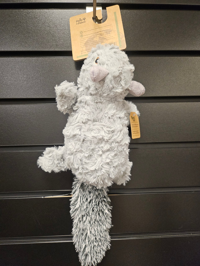 Pally Paws Squirrel (Gray) with Squeaker Dog Toy