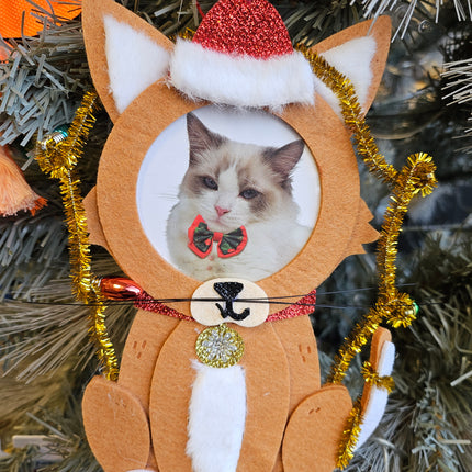 Christmas Cat Frame For Tree
