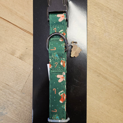 Dog Christmas Collar Green (Large)