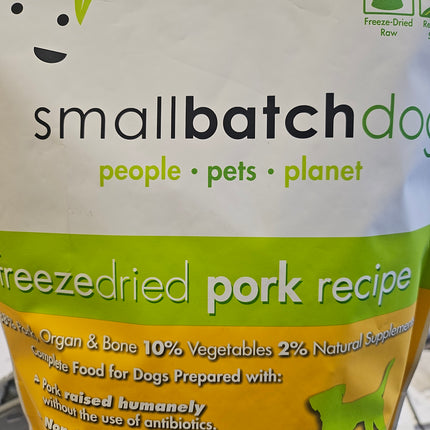 Small Batch Dog Freeze Dried Pork 14 oz