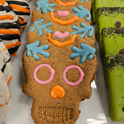 Sugar Skull Peanut Butter Molasses Cookie