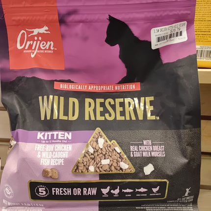 Orijen Wild Reserve Chicken & Fish Kitten 3.5 LB